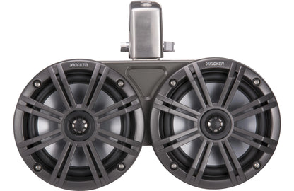 Kicker 45KMTDC65 Dual 6.5" Wakeboard Tower Speakers Black