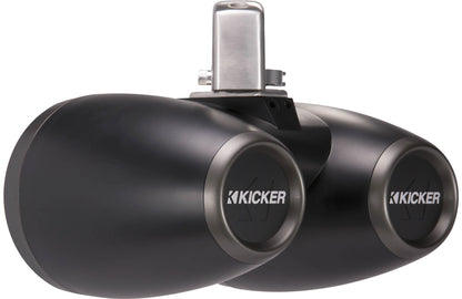 Kicker 45KMTDC65 Dual 6.5" Wakeboard Tower Speakers Black