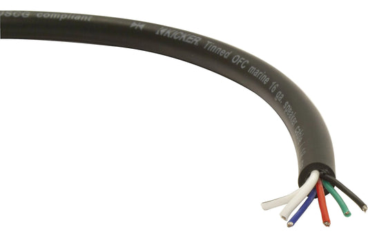 Kicker 46KMWRGB150 Marine 6-Conductor Speaker/RGB Cable 150-foot spool