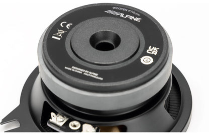 Alpine BRV-S40C BassRev™ 4" Component Speaker System