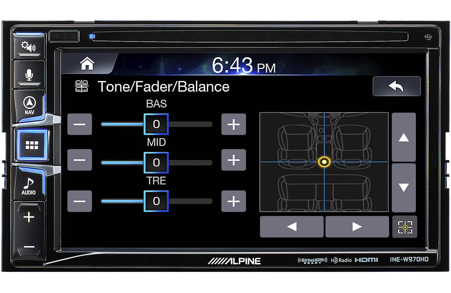 Multi-zone LED controller panel (touch interface)
