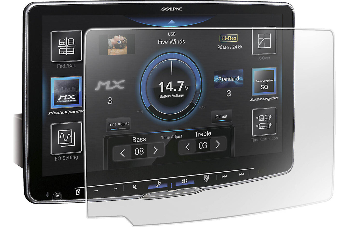 Alpine KAE-HF11DA Screen Protector for Alpine Halo11