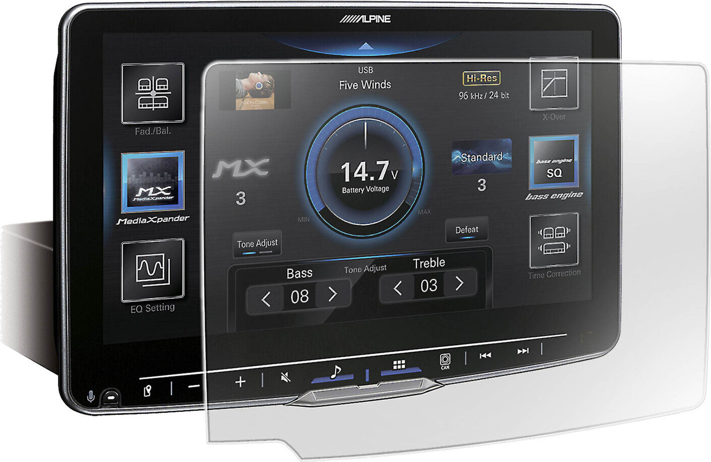 Alpine KAE-HF9DA Screen Protector for Alpine Halo9