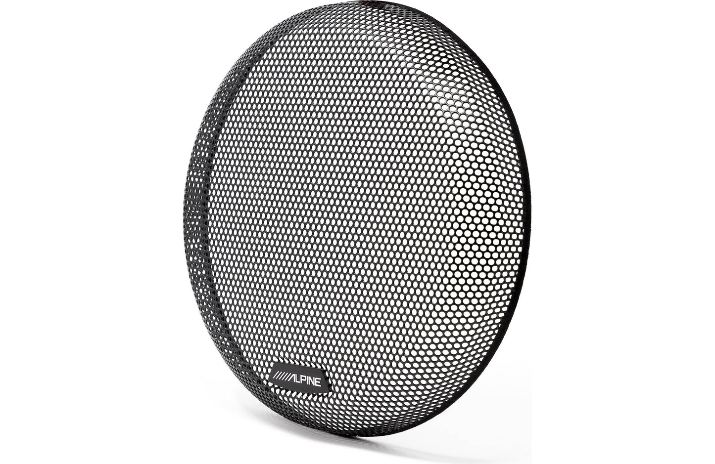 Round black mesh speaker grill