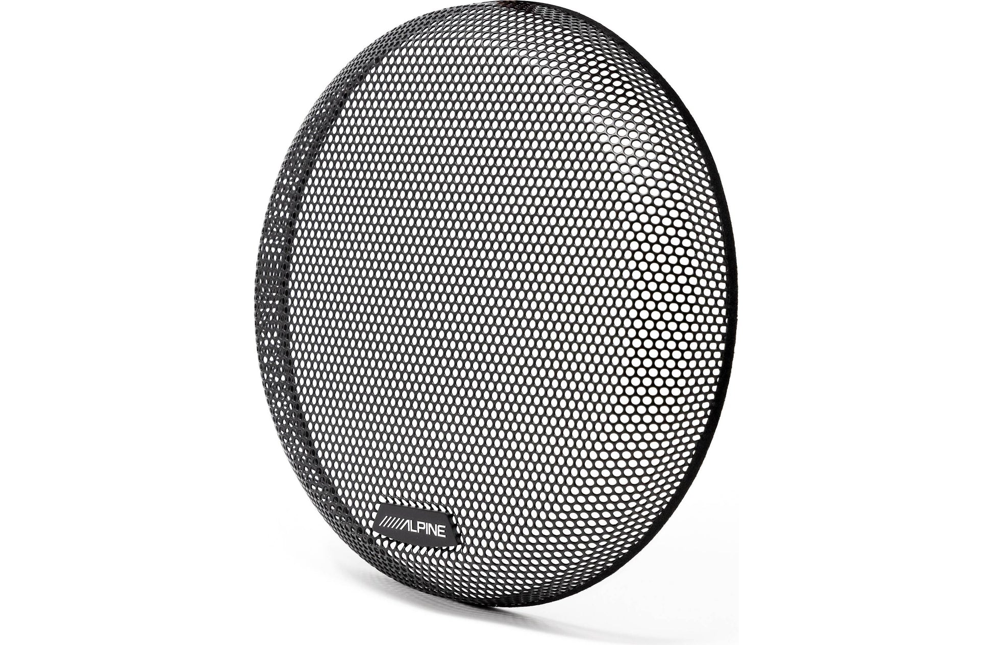 Round black mesh speaker grill