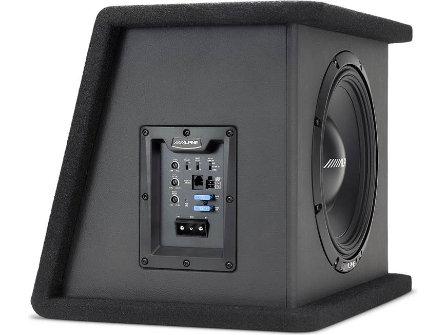 Alpine PWE-SB10 Single 10" Powered Subwoofer for Vehicle Audio