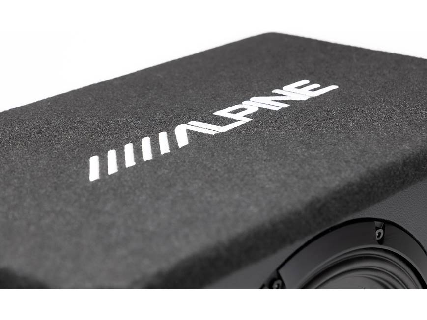 Alpine PWE-SB10 Single 10" Powered Subwoofer for Vehicle Audio