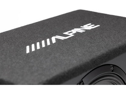 Alpine PWE-SB10 Single 10" Powered Subwoofer for Vehicle Audio