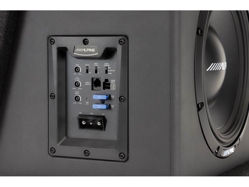 Alpine PWE-SB10 Single 10" Powered Subwoofer for Vehicle Audio