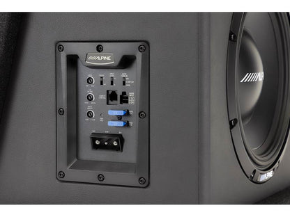 Alpine PWE-SB10 Single 10" Powered Subwoofer for Vehicle Audio
