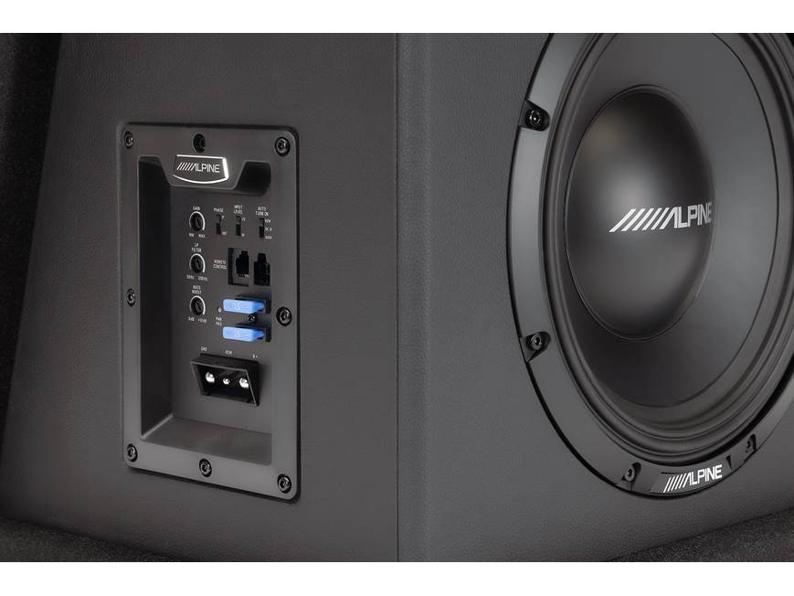 Alpine PWE-SB10 Single 10" Powered Subwoofer for Vehicle Audio