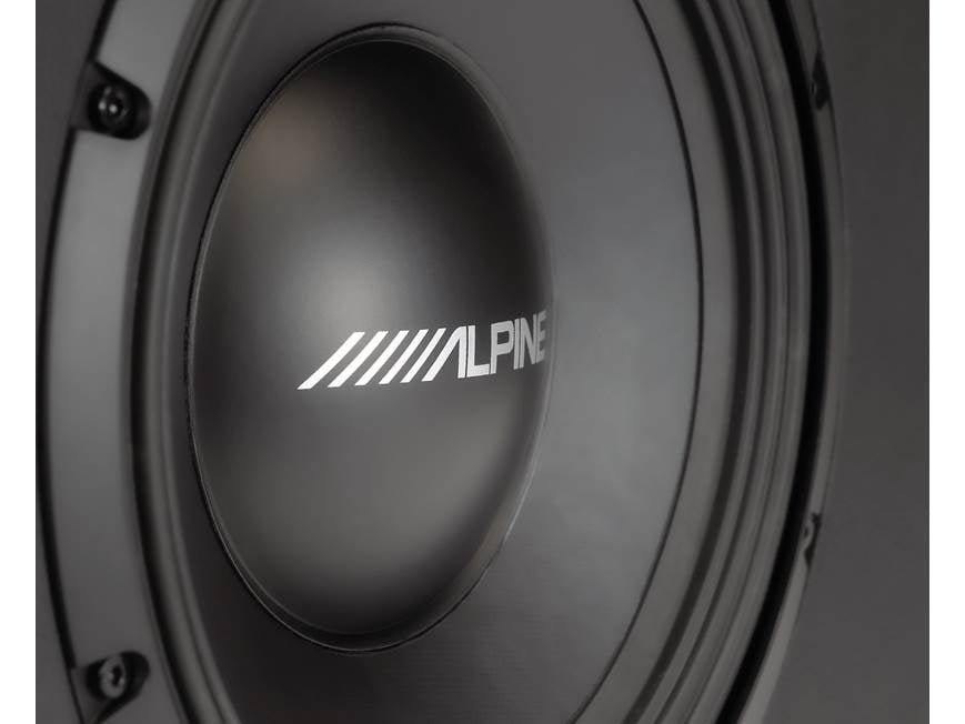 Alpine PWE-SB10 Single 10" Powered Subwoofer for Vehicle Audio