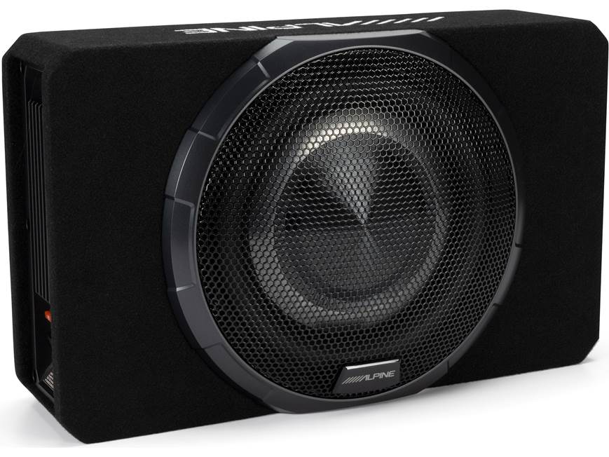 Alpine PWV-SB10 10-Inch BassRev Powered Shallow Subwoofer Enclosure