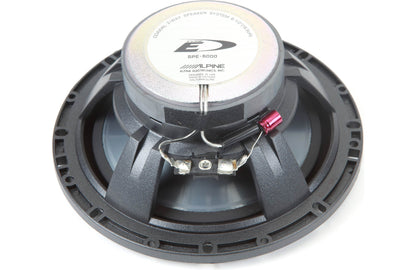 Car speaker with Alpine logo on a white background