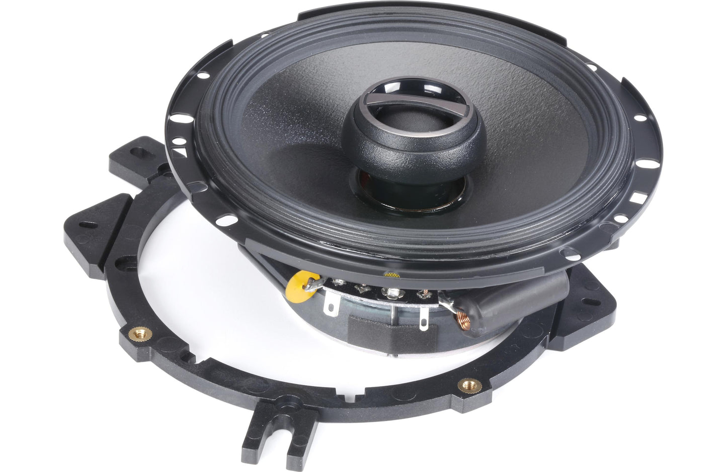 Car speaker with a white background