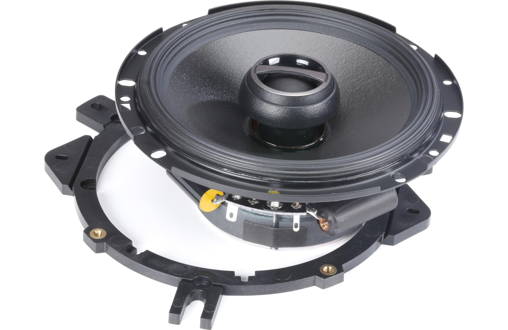 Car speaker with a white background