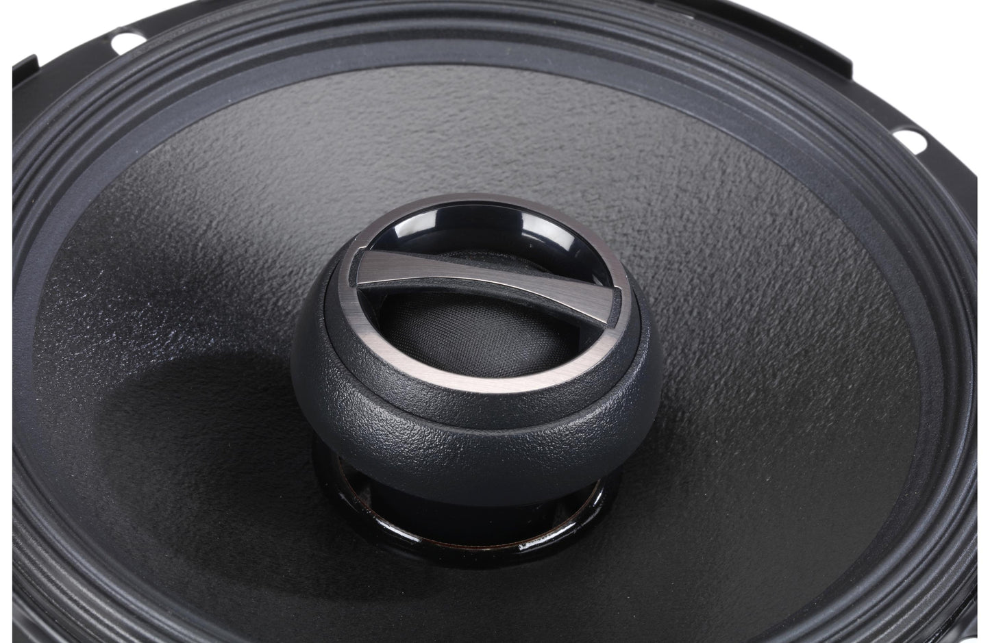 Close-up of a car speaker driver