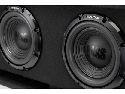 Alpine W-DB12V Vented Subwoofer Enclosure Dual 12 Inch Subwoofers