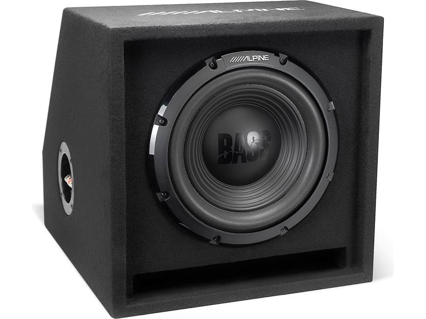 Alpine W-SB10V Vented subwoofer enclosure with 10" W10S4 Bass Series subwoofer