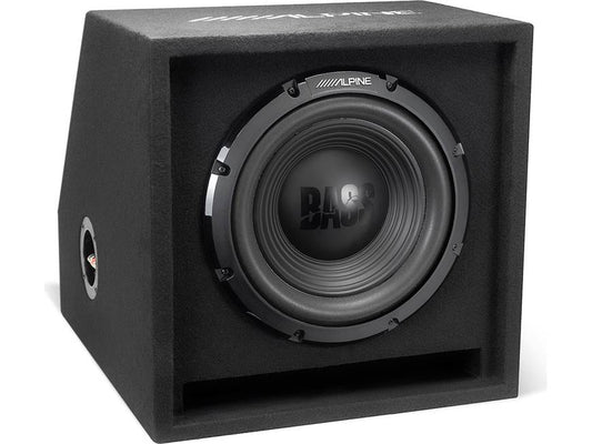 Alpine W-SB12V Vented subwoofer enclosure with 12" W12S4 Bass Series subwoofer