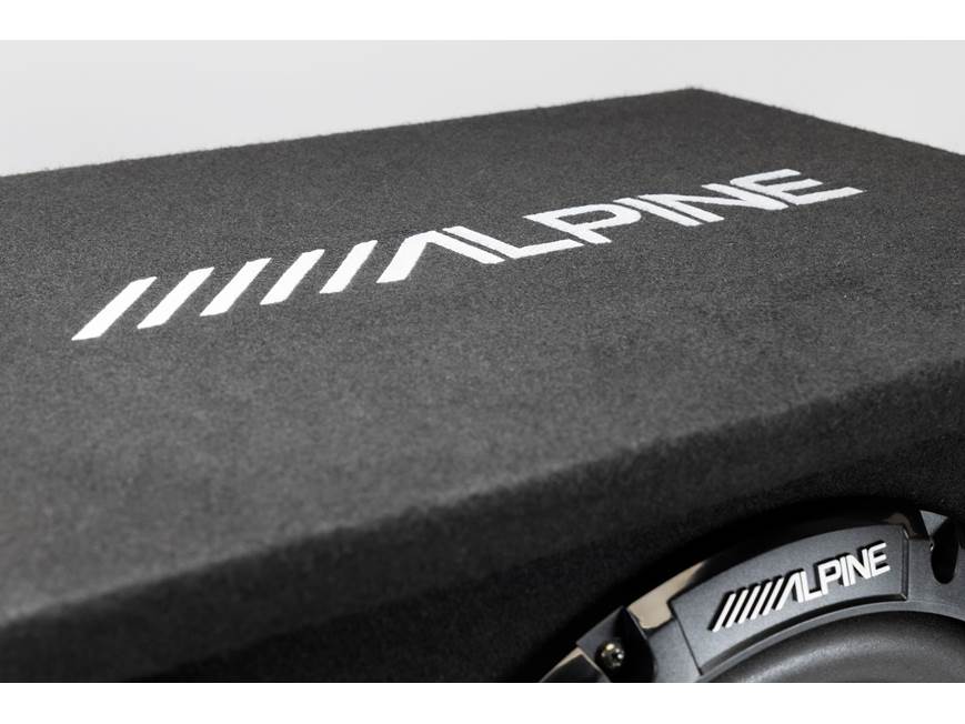 Alpine W-SB12V Vented subwoofer enclosure with 12" W12S4 Bass Series subwoofer