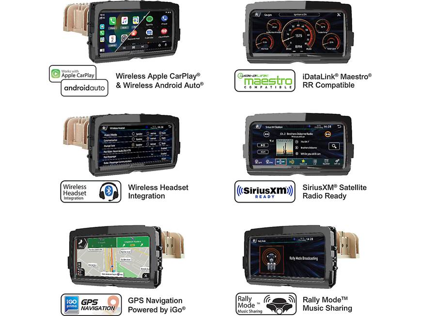 Soundstream Reserve V2 Digital multimedia receiver for select 2014-up Harley-Davidson® touring motorcycles