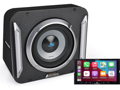 Alpine ILX-W670-M And S2-SB8 Package Digital Multimedia Receiver And Subwoofer