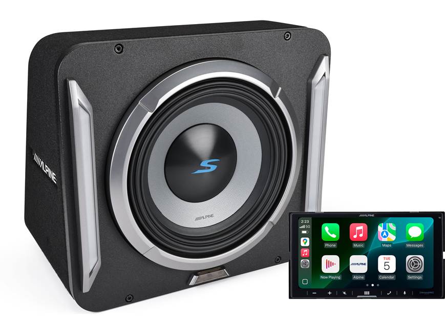 Alpine iLX-W770-M / S2-SB10 Digital Multimedia Receiver And 10" Subwoofer