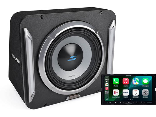 Alpine iLX-W770-M / S2-SB10 Digital Multimedia Receiver And 10" Subwoofer