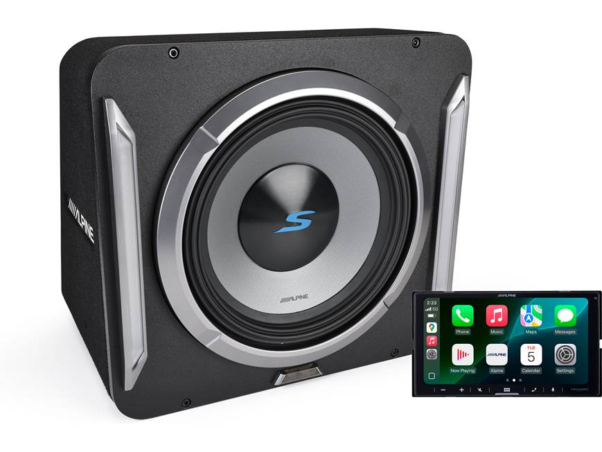 Alpine iLX-W770-M Multimedia Receiver and S2-SB12 12" Subwoofer Package