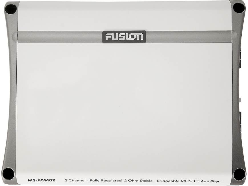 Fusion MS-AM402 2-Channel Marine Amplifier — 65 Watts RMS x 2 at 4 Ohms