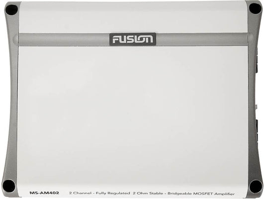 Fusion MS-AM402 2-Channel Marine Amplifier — 65 Watts RMS x 2 at 4 Ohms