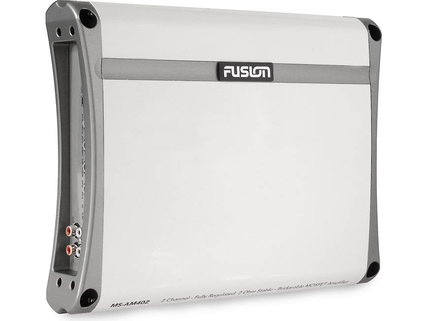 Fusion MS-AM402 2-Channel Marine Amplifier — 65 Watts RMS x 2 at 4 Ohms