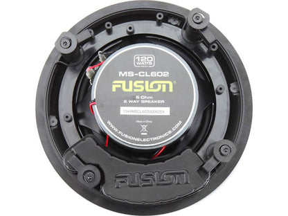 Fusion MS-CL602 6-Inch Full-Range In-Ceiling Marine Speakers Set