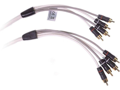 Crutchfield Fusion MS-FRCA12 4-Channel Twisted Shield RCA Patch Cables (12-Foot)
