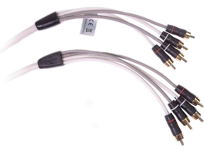 Fusion MS-FRCA6 4-channel Twisted Shield RCA Patch Cables (6-foot)