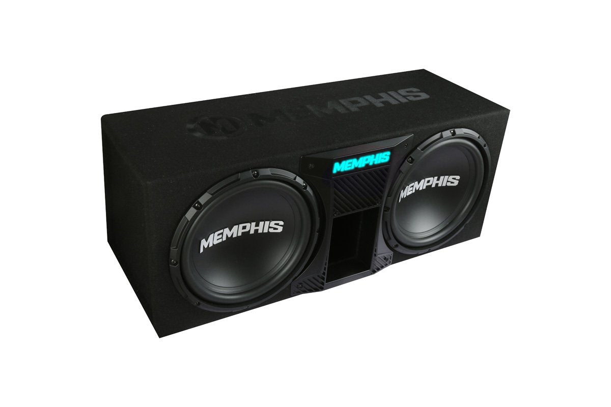 Memphis Audio SRXE12DP Dual 12 Inch Ported Subwoofer Bass Package