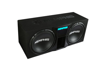 Memphis Audio SRXE12DP Dual 12 Inch Ported Subwoofer Bass Package