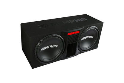 Memphis Audio SRXE12DP Dual 12 Inch Ported Subwoofer Bass Package