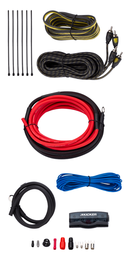 Kicker 47VK8 8AWG 2-Channel V-Series Value Amp Kit