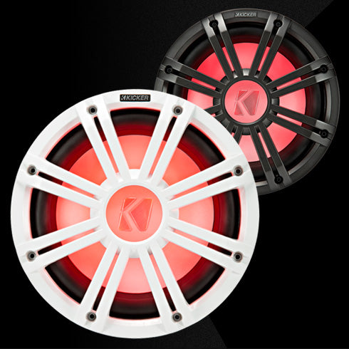 Kicker 45KMG10W 10" Grille LEDs White