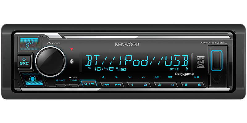 Kenwood KMM-BT38 Bluetooth USB single DIN Media Receiver (No CD) with Alexa