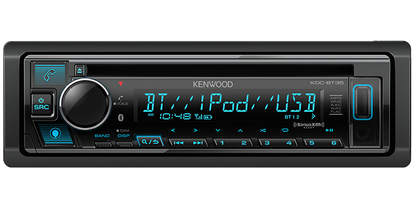 Kenwood KDC-BT35 1-DIN CD Receiver, Bluetooth, Alexa Built-in, SiriusXM Ready, Front USB & AUX