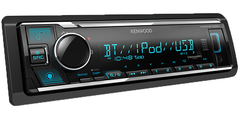 Kenwood KMM-BT38 Bluetooth USB single DIN Media Receiver (No CD) with Alexa
