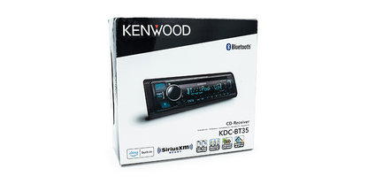 Kenwood KDC-BT35 1-DIN CD Receiver, Bluetooth, Alexa Built-in, SiriusXM Ready, Front USB & AUX