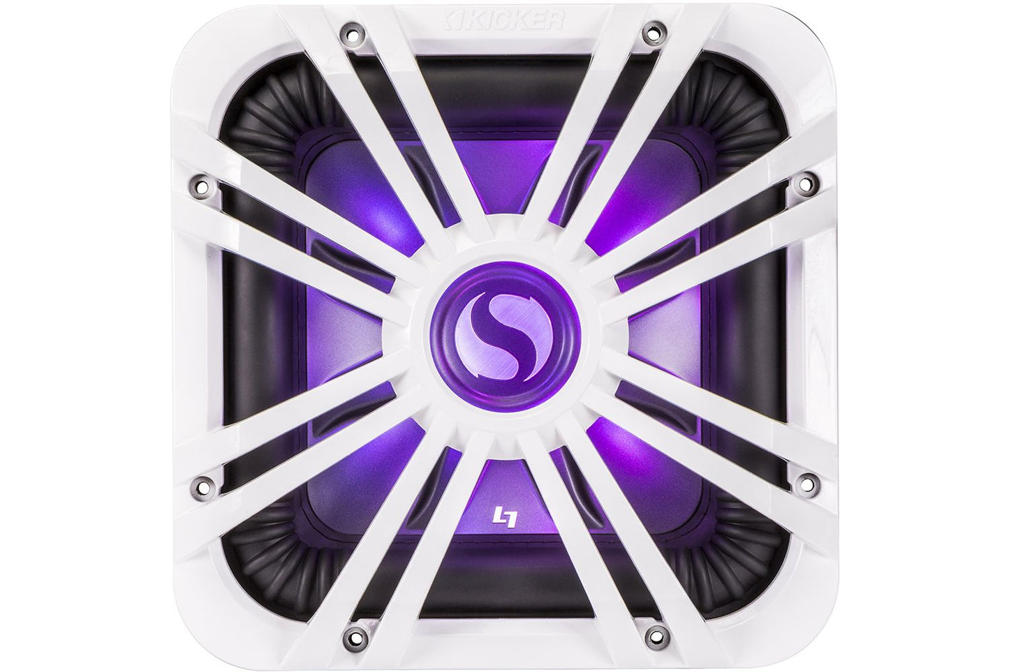 Kicker 11L710GLW 10" Square White LED Grille