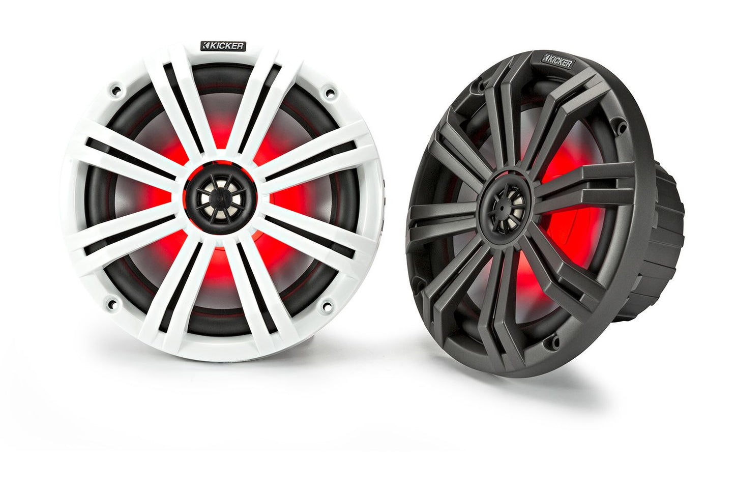 Kicker KM84LCW KM 8" 4 Ohm LED Coaxial