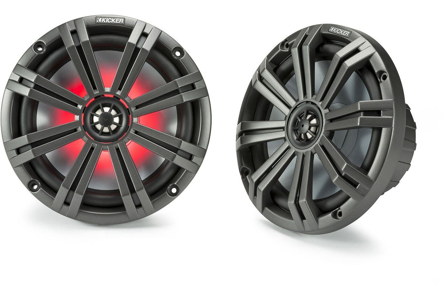 Kicker KM84LCW KM 8" 4 Ohm LED Coaxial