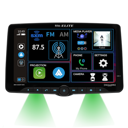 BOSS Elite 14-inch Wireless CarPlay Android Auto Multimedia Car Stereo DSP