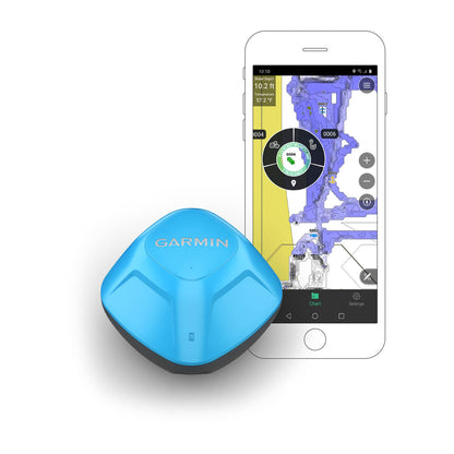 Blue Garmin device